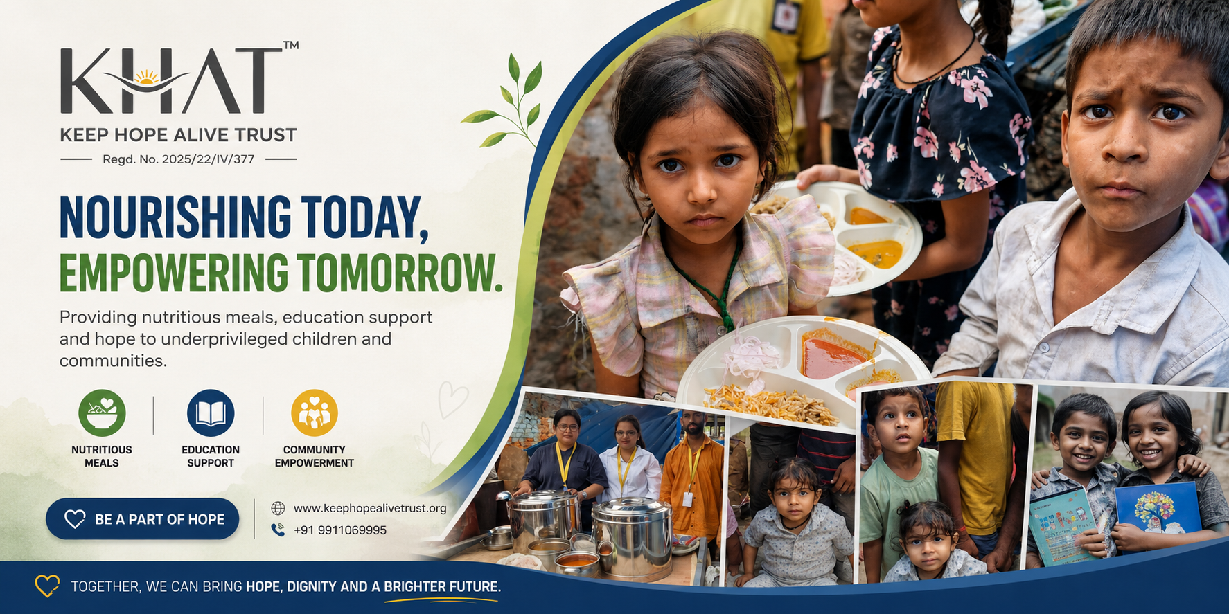 Feeding Hope: Daily Food Distribution by Keep Hope Alive Trust (KHAT)